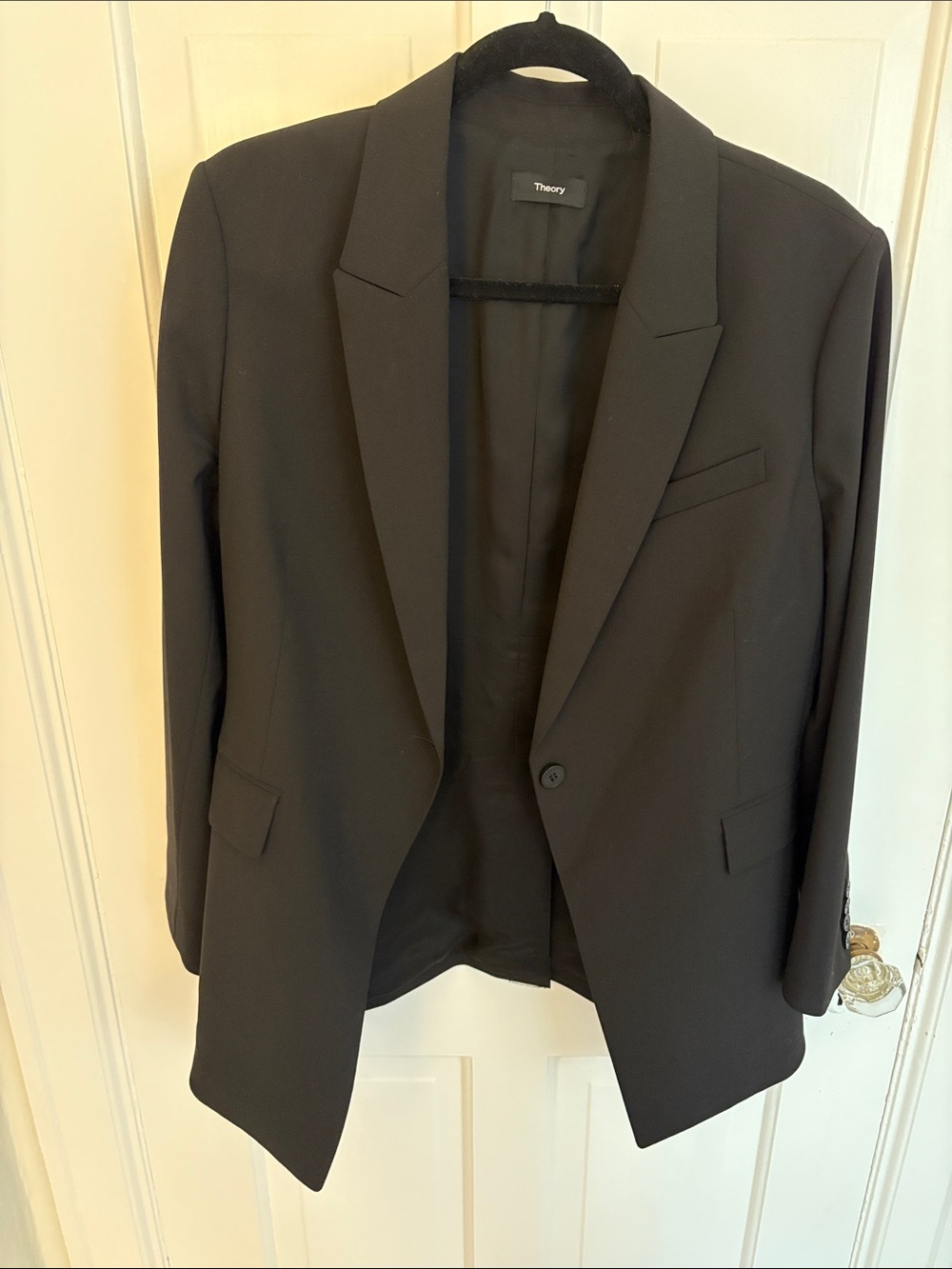 Theory Black Single-Button Blazer